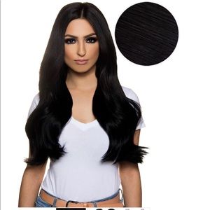 Bellami Bambina jet black hair extensions